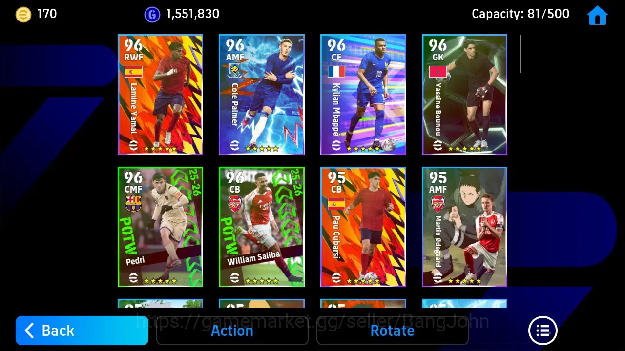 eFootball Accounts Android|PW 3162 Maxed 107 CF Gerd Muller, 104 AMF  image 2