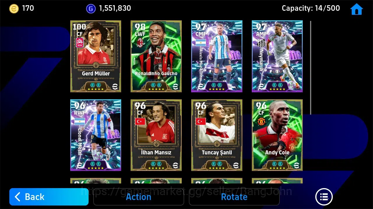 eFootball Accounts Android|PW 3162 Maxed 107 CF Gerd Muller, 104 AMF  image 4