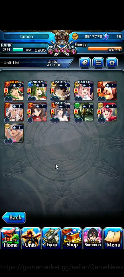 Grand Summoners Accounts Global|Rank 29|11 Ascend+2 TW|[Shuna,Jakuzure]+TW, image 13