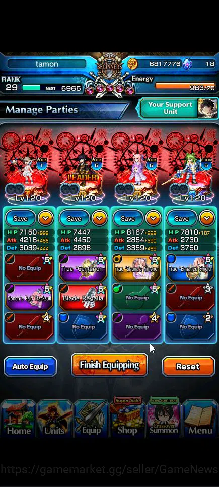 Grand Summoners Accounts Global|Rank 29|11 Ascend+2 TW|[Shuna,Jakuzure]+TW, image 14