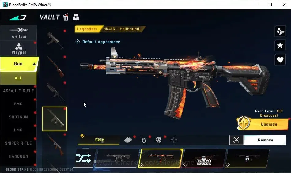Blood Strike Accounts ASIA|9 ULTRA[VOLT,ZERO,Kar98k,AUG,M700,URB,Vector, image 17