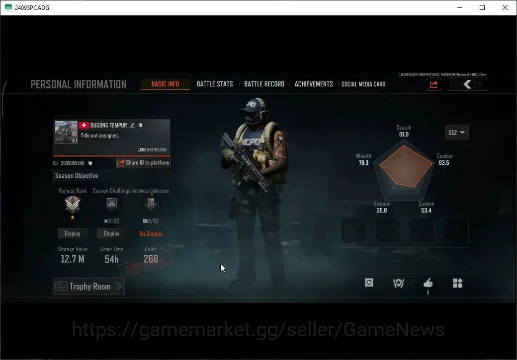 Arena Breakout Accounts MOBILE Lvl 30|SV 12.7M|CV 10M|7 Set|Decree VSS|GM image 2