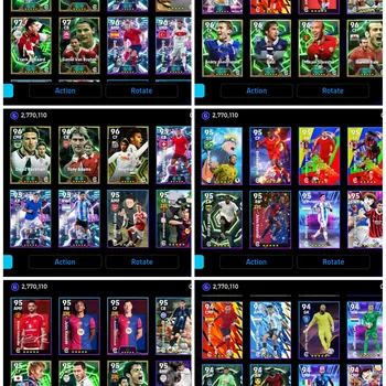 eFootball Accounts Legends & Iconic Players Rummenigge 107➤Steven Gerrand 105➤Frank Rijkaard 103➤Daniel Vam Buyten 103➤Messi