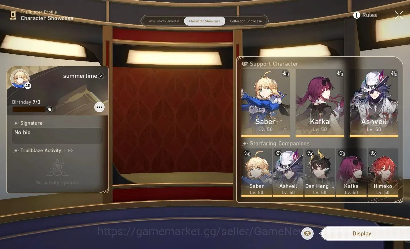 Honkai Star Rail Accounts Asia|TL 40|5 Limited| Saber+Sign, Ashveil, Kafka,  image 3