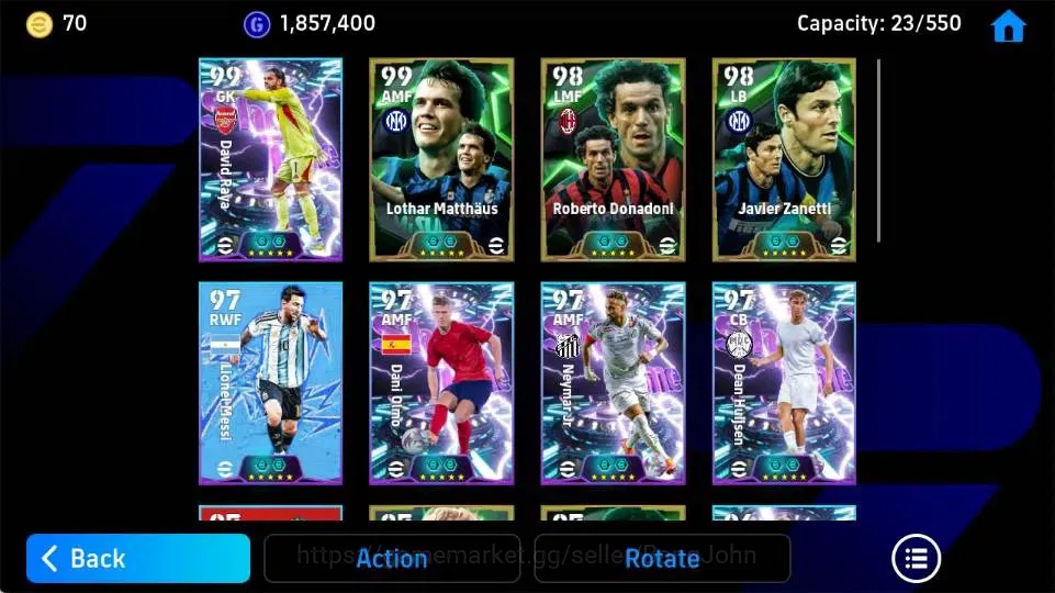 eFootball Accounts Android|PW 3194|David Raya ShowT,Lothar Matthaus E image 3