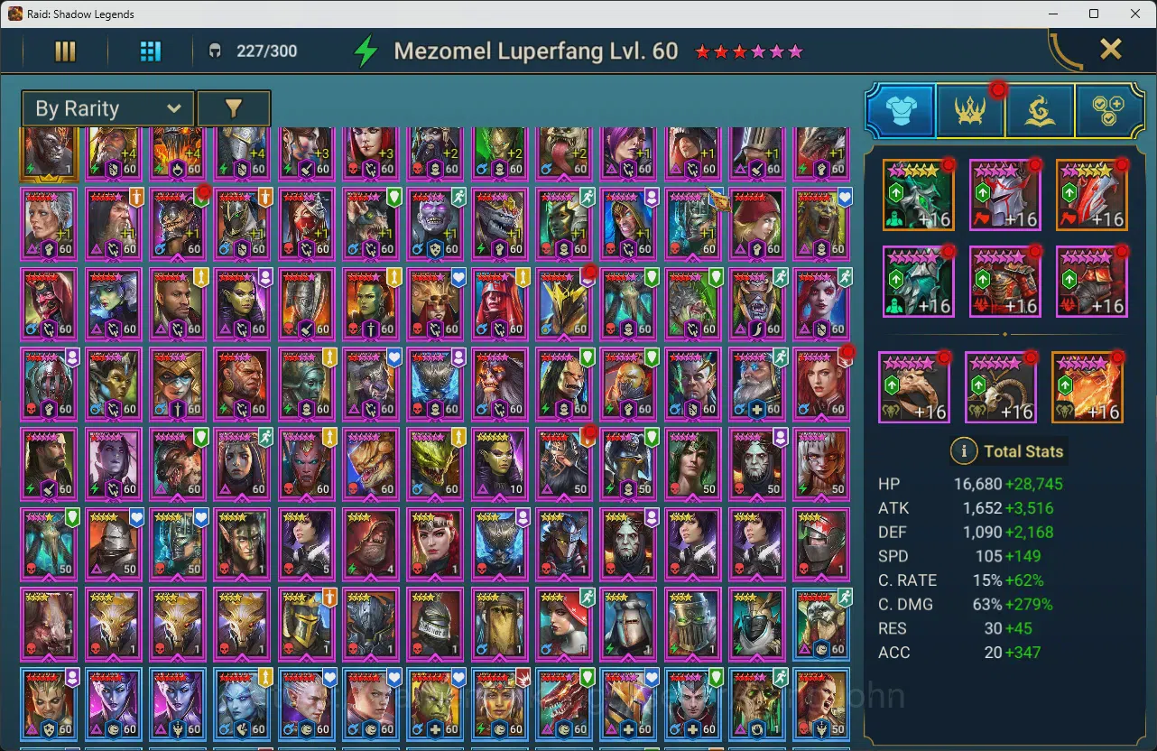 Raid: Shadow Legends Accounts Lv100Max 12MPower|5Mythic(Mezomel,Calamitus,Gizmak image 17