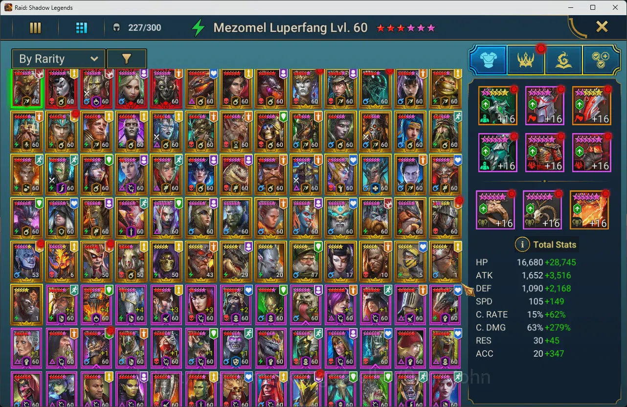 Raid: Shadow Legends Accounts Lv100Max 12MPower|5Mythic(Mezomel,Calamitus,Gizmak image 18
