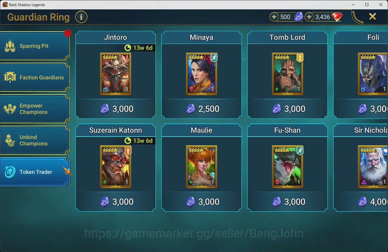 Raid: Shadow Legends Accounts Lv100Max 12MPower|5Mythic(Mezomel,Calamitus,Gizmak image 4