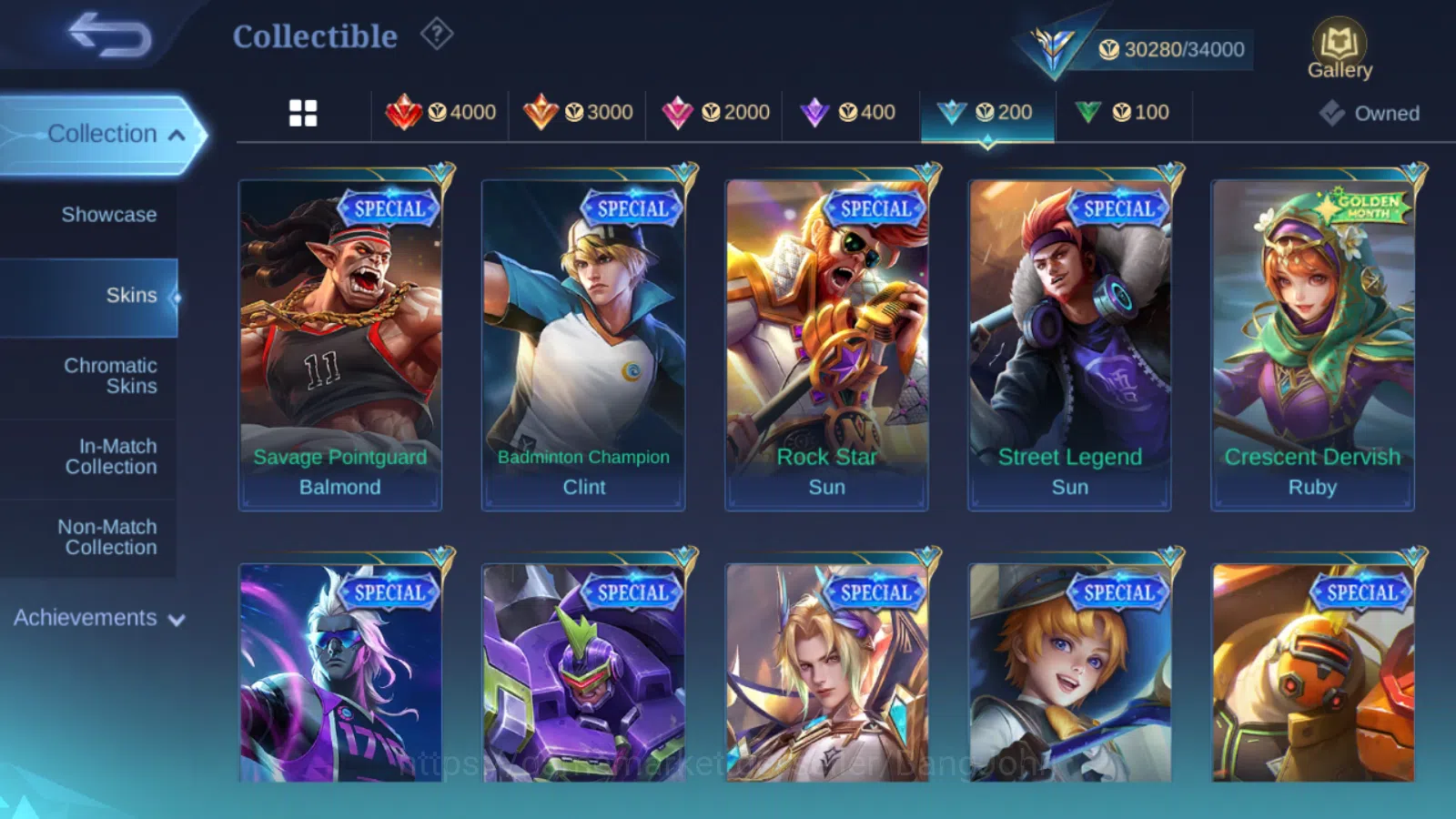 Mobile Legends: Bang Bang Accounts Hero 81 | skin 136 | emblem all max | expert colle image 10