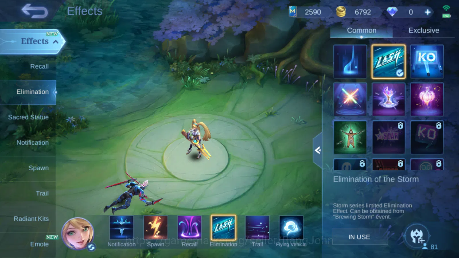 Mobile Legends: Bang Bang Accounts Hero 81 | skin 136 | emblem all max | expert colle image 4