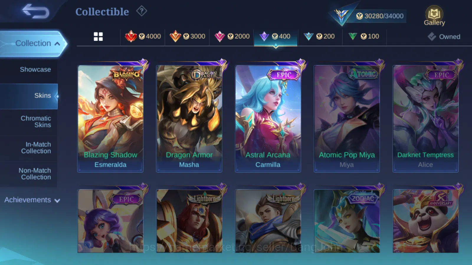 Mobile Legends: Bang Bang Accounts Hero 81 | skin 136 | emblem all max | expert colle image 9