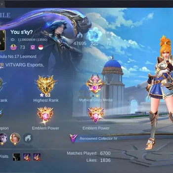 Mobile Legends: Bang Bang Accounts Collector Global |Hero 125|Skin 235|Renowned|KOF Karina|CC Karina|Atomic Miya,Eudora|M4