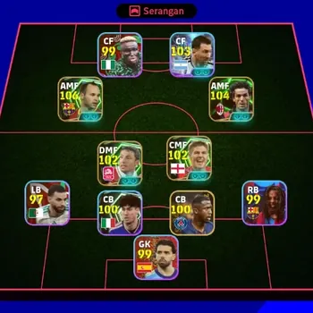eFootball Accounts Legends & Iconic Players Android|PW 3125|Andres Iniesta Epic,Roberto Donadoni Epic,Steven Gerrard