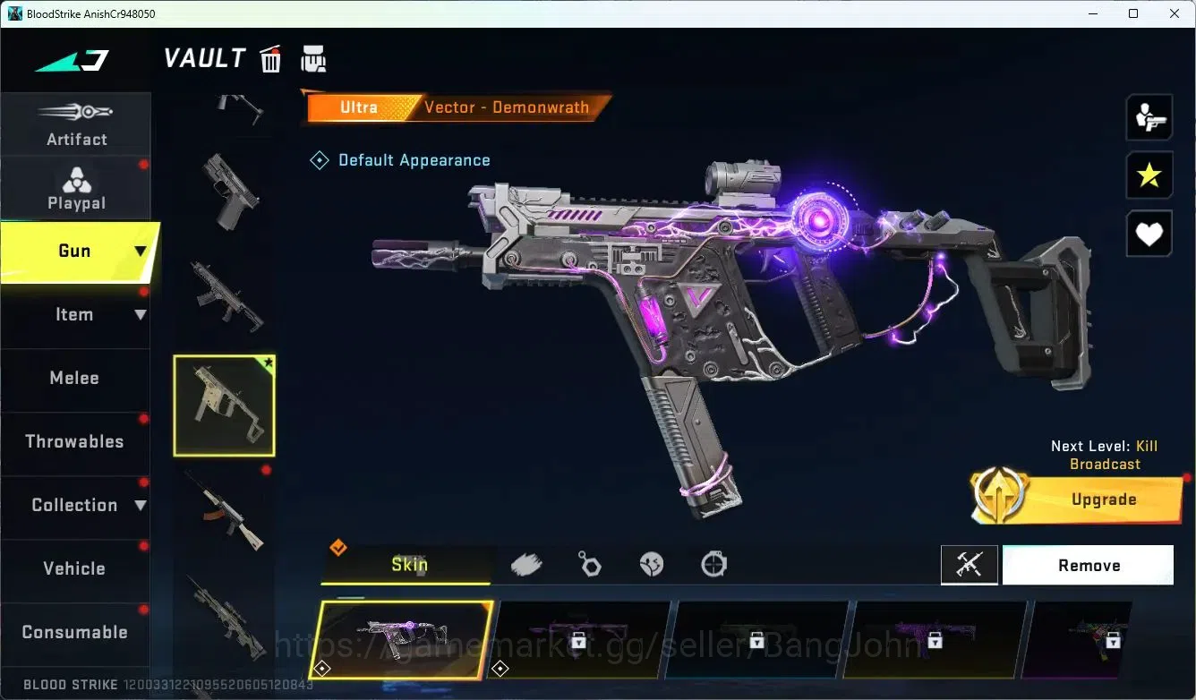 Blood Strike Accounts ASIA | Collab AK47-Sacred Axe SDS | Ultra Vector-D image 15
