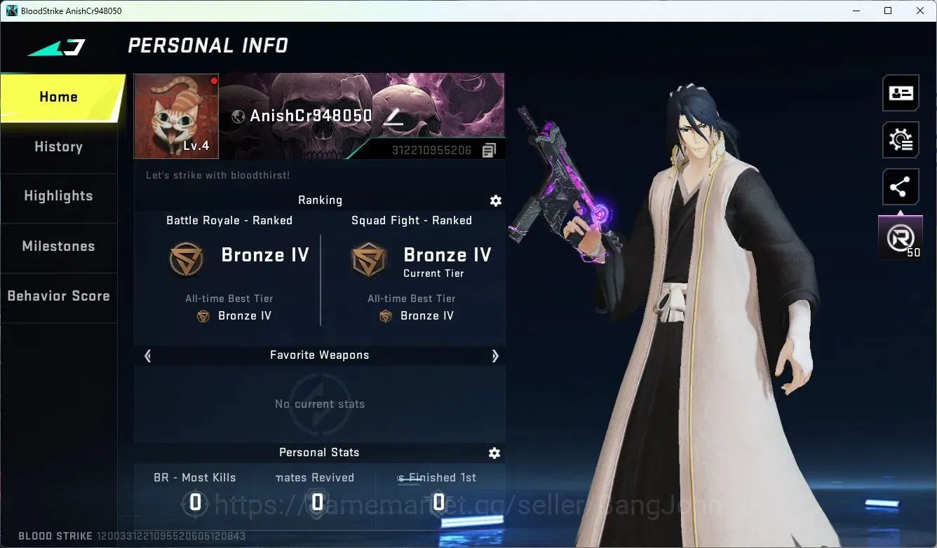 Blood Strike Accounts ASIA | Collab AK47-Sacred Axe SDS | Ultra Vector-D image 2