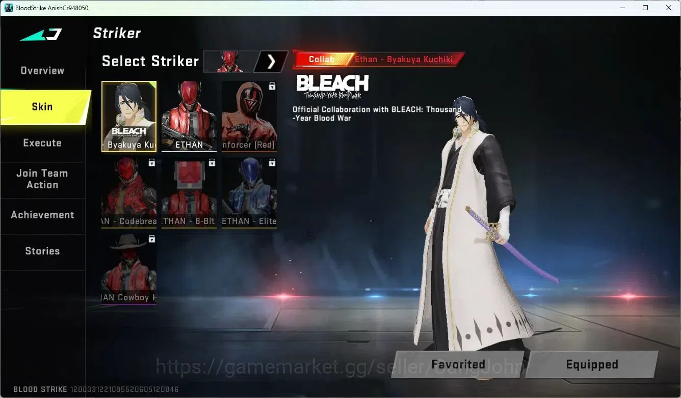 Blood Strike Accounts ASIA | Collab AK47-Sacred Axe SDS | Ultra Vector-D image 3