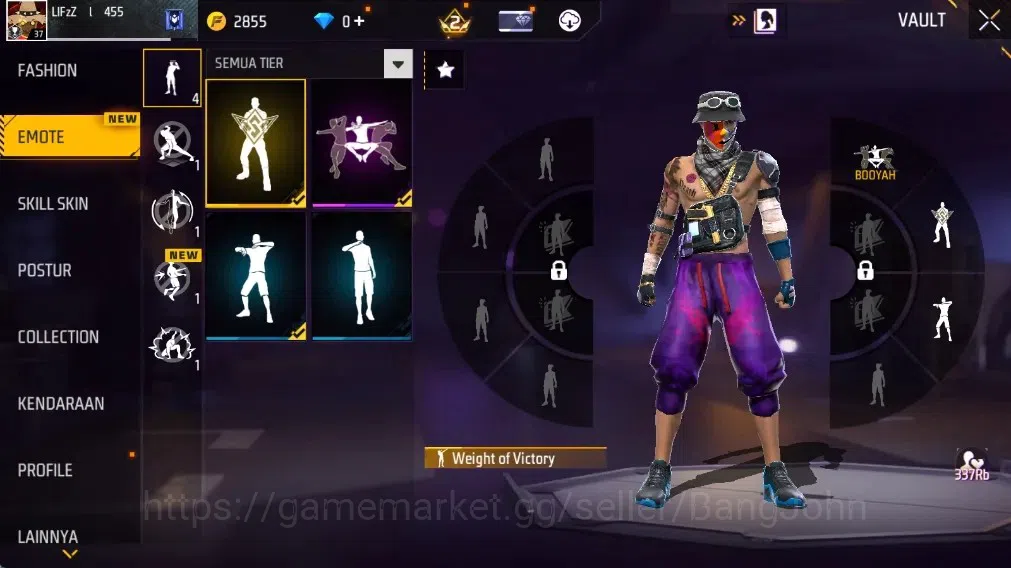 Free Fire Accounts Indonesia | Vault 287 | M1887- Hand of Hope | AK47 image 12