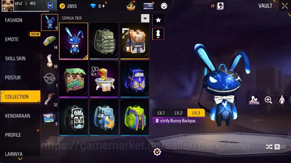 Free Fire Accounts Indonesia | Vault 287 | M1887- Hand of Hope | AK47 image 13