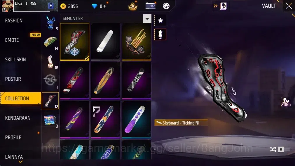 Free Fire Accounts Indonesia | Vault 287 | M1887- Hand of Hope | AK47 image 16