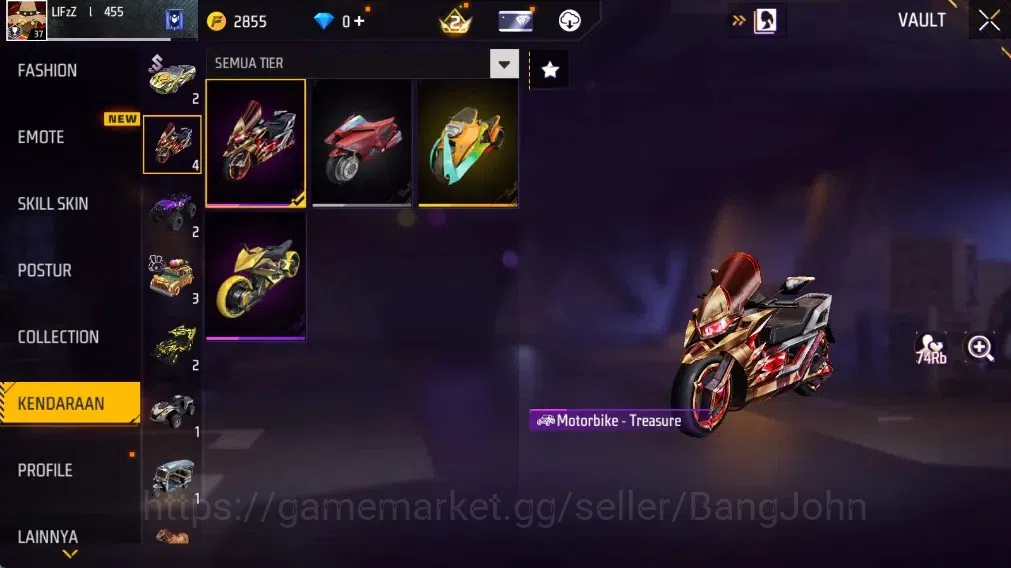 Free Fire Accounts Indonesia | Vault 287 | M1887- Hand of Hope | AK47 image 18