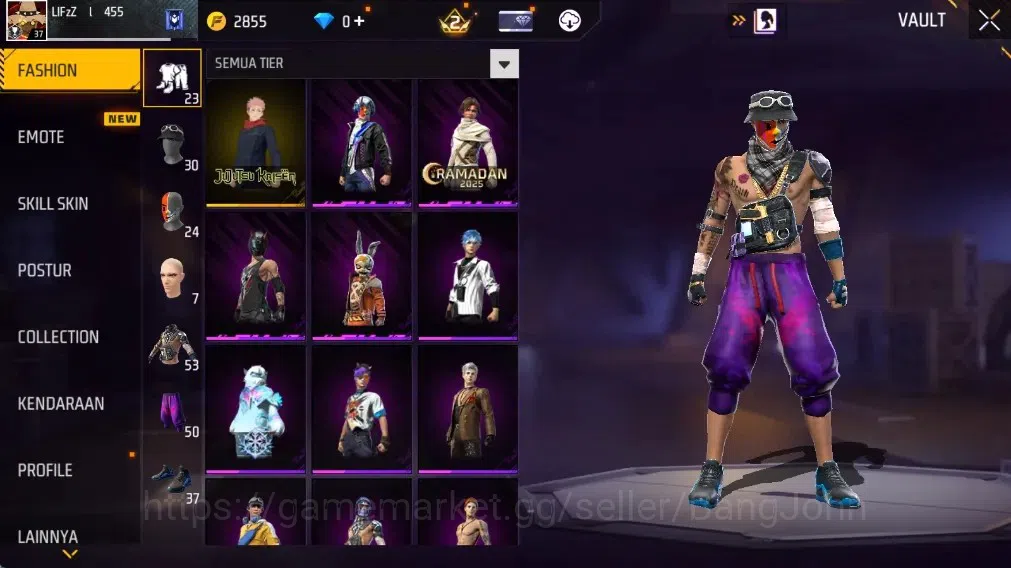 Free Fire Accounts Indonesia | Vault 287 | M1887- Hand of Hope | AK47 image 5