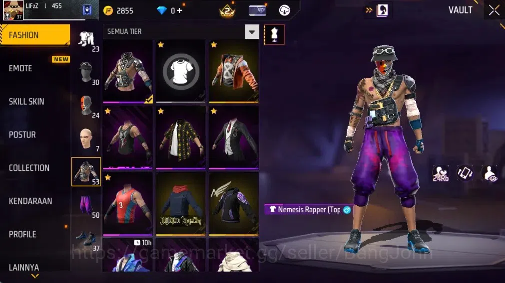 Free Fire Accounts Indonesia | Vault 287 | M1887- Hand of Hope | AK47 image 9