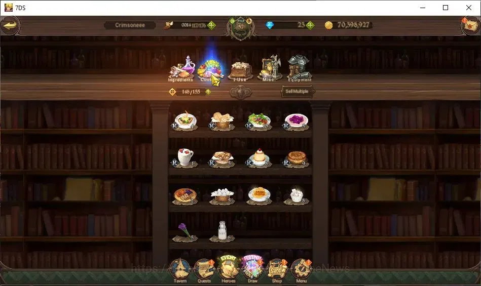 The Seven Deadly Sins: Grand Cross Accounts ASIA|4,8M CC|116 LS|8 LR+8 UR Collab ReZero|N Meli image 18