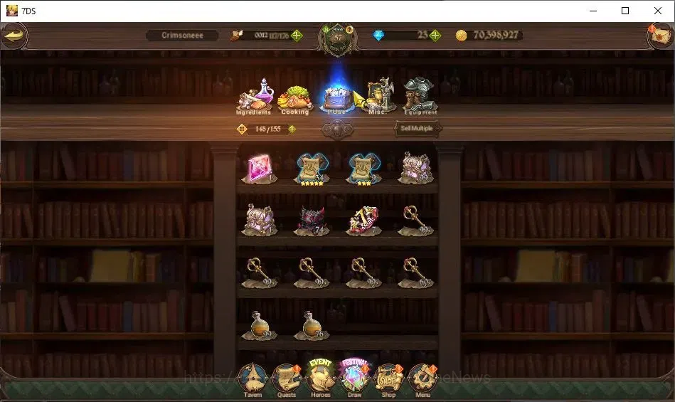 The Seven Deadly Sins: Grand Cross Accounts ASIA|4,8M CC|116 LS|8 LR+8 UR Collab ReZero|N Meli image 19