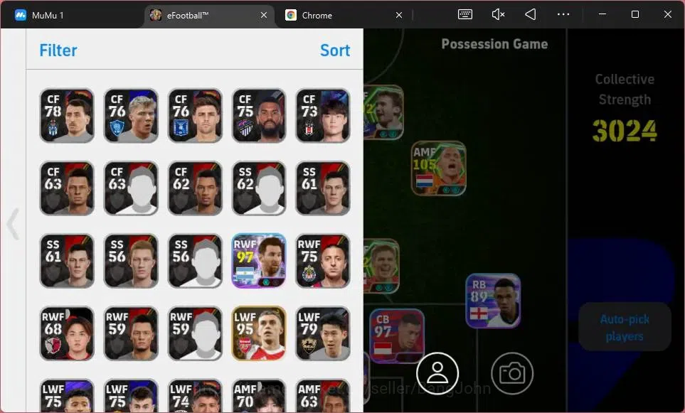 eFootball Accounts Mobile|PW 3024| Epic Alonso, Sneijder, Gerrard, Sh image 2