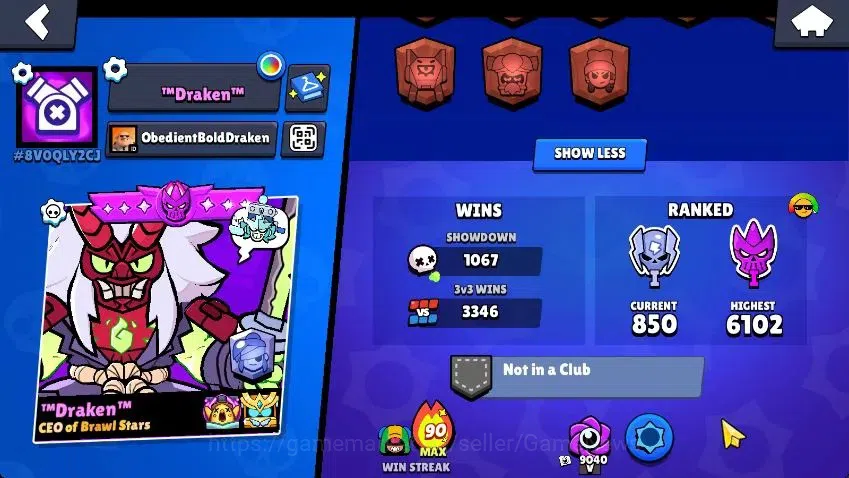 Brawl Stars Accounts Lvl 78|22K Trophy|88 Brawlers 24 MAX Lvl|5 Hypch Skins [DA Edgar,DM mortis] 10 Legend 6 Myth 44 3