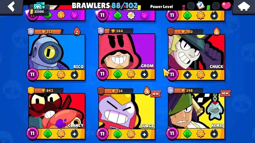 Brawl Stars Accounts Lvl 78|22K Trophy|88 Brawlers 24 MAX Lvl|5 Hypch Skins [DA Edgar,DM mortis] 10 Legend 6 Myth 44 4