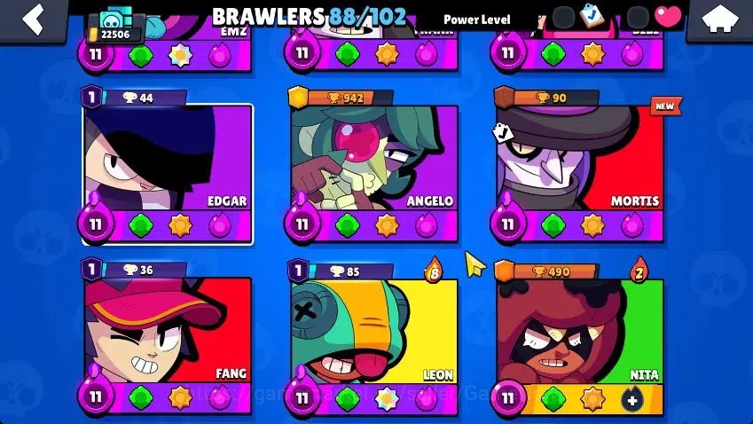 Brawl Stars Accounts Lvl 78|22K Trophy|88 Brawlers 24 MAX Lvl|5 Hypch Skins [DA Edgar,DM mortis] 10 Legend 6 Myth 44 5