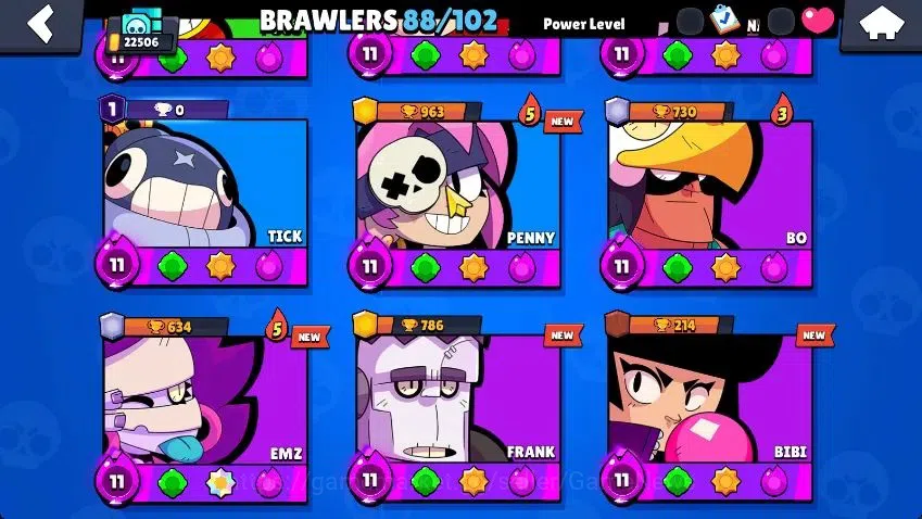 Brawl Stars Accounts Lvl 78|22K Trophy|88 Brawlers 24 MAX Lvl|5 Hypch Skins [DA Edgar,DM mortis] 10 Legend 6 Myth 44 6