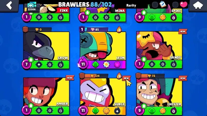 Brawl Stars Accounts Lvl 78|22K Trophy|88 Brawlers 24 MAX Lvl|5 Hypch Skins [DA Edgar,DM mortis] 10 Legend 6 Myth 44 9