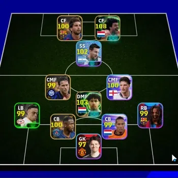 eFootball Accounts Legends & Iconic Players Android | 2 Epic Ruud Gullit,Frank Rijkaard | 2 Show Time Lionel Messi,Lamine