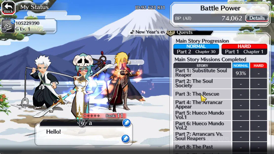 Bleach: Brave Souls Accounts [GLOBAL]6K Orbs+Fresh All Story|Halibel Cacao,Kon  image 10