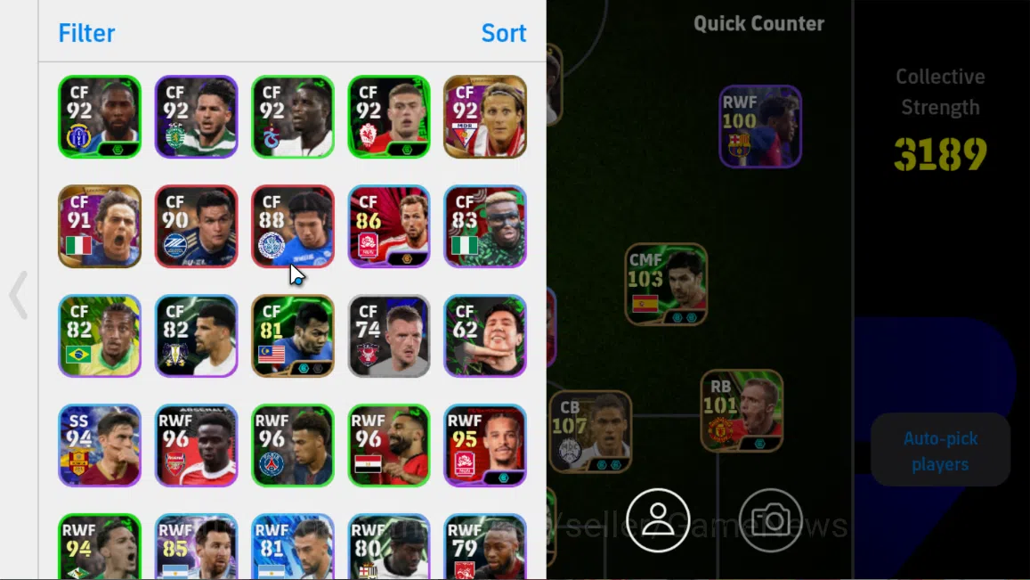 eFootball Accounts Mobile|Kevin DeBruyne(PhenomPass),Neymar Jr(BlitzC image 3
