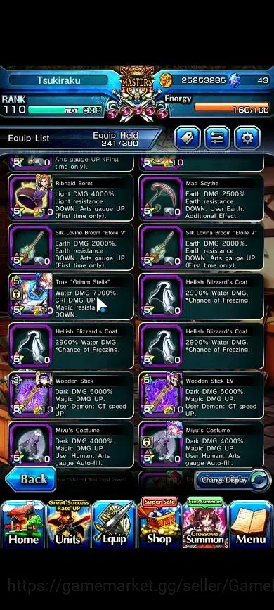 Grand Summoners Accounts Global|Rank 110|27 Ascend+12 TW|(Okarun,S Miyu,DL  image 14