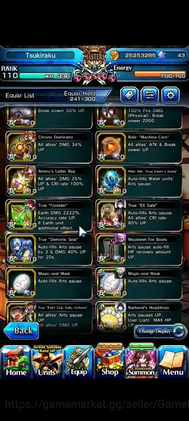 Grand Summoners Accounts Global|Rank 110|27 Ascend+12 TW|(Okarun,S Miyu,DL  image 16