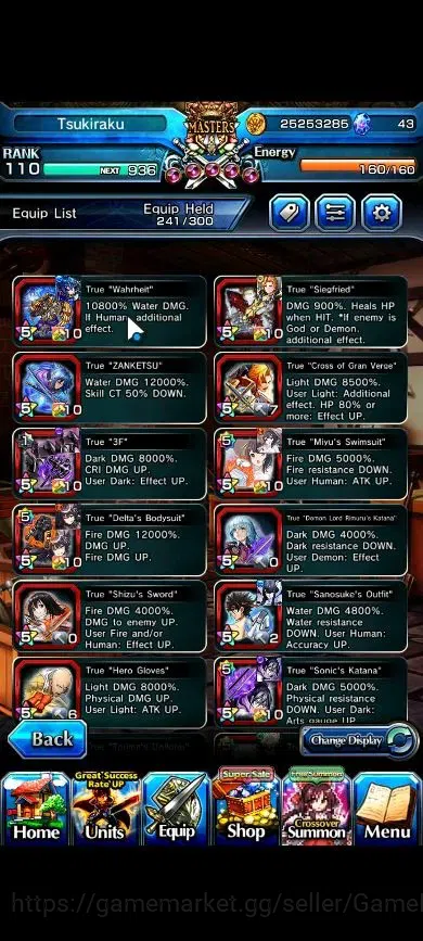 Grand Summoners Accounts Global|Rank 110|27 Ascend+12 TW|(Okarun,S Miyu,DL  image 5
