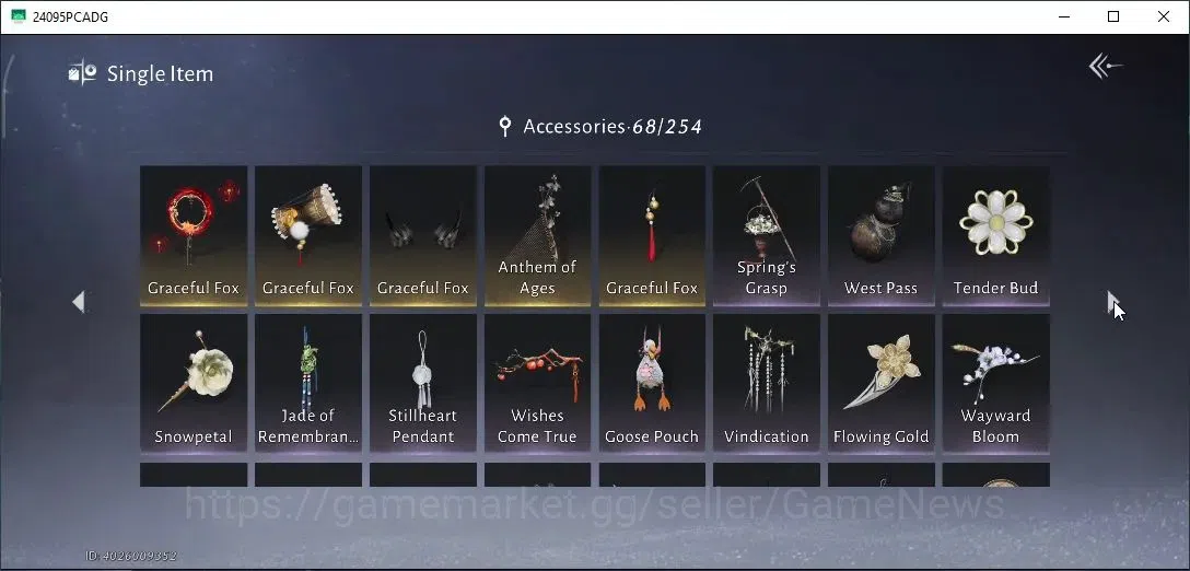 Where Winds Meet Accounts GLOBAL|Lv 95|GS 31K|1 HC|Graceful Fox Set|Return o image 19