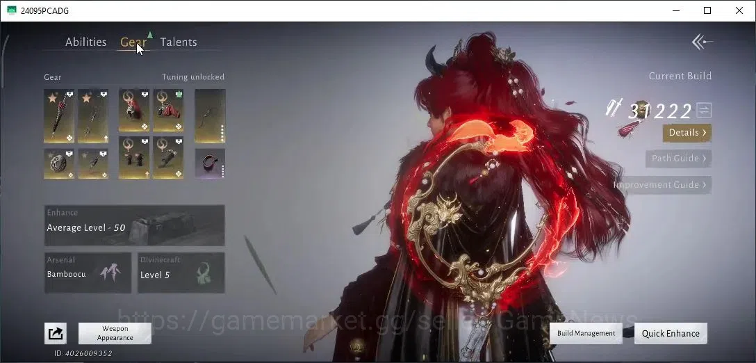 Where Winds Meet Accounts GLOBAL|Lv 95|GS 31K|1 HC|Graceful Fox Set|Return o image 9