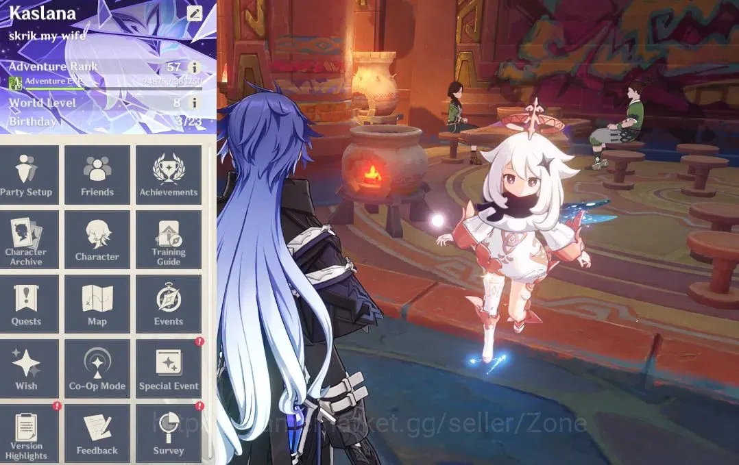 Genshin Impact Accounts Others ASIA|AR 57|7 Limit(Flins,Yelan+Skin,Columbina,Skirk,Nefer Etc.)+3 Std*5 |5*5 Weapon|CHECK 1