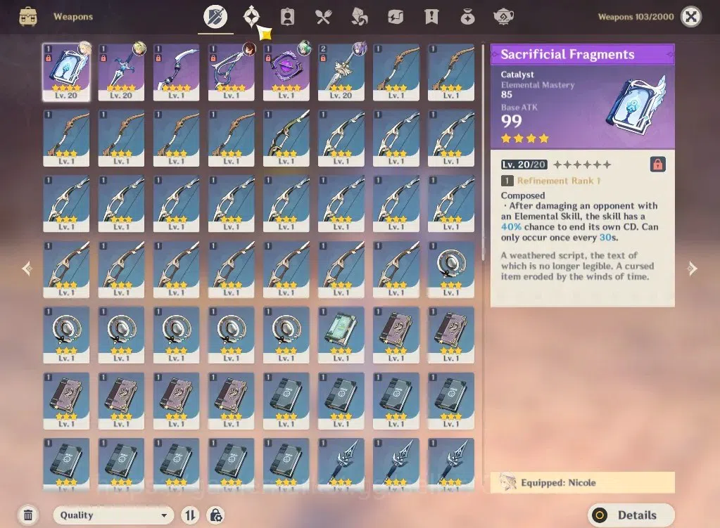 Genshin Impact Accounts ASIA|AR11|Fresh Starter|1Limited+9(*4Character)|Ni image 6