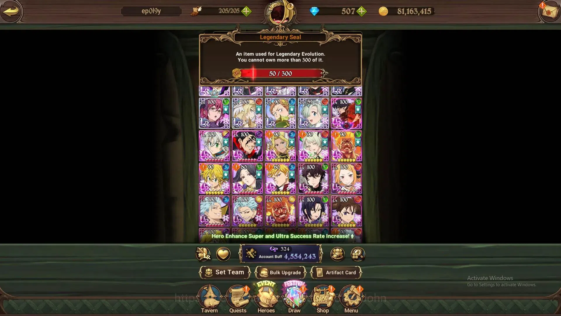 The Seven Deadly Sins: Grand Cross Accounts Global |LR 9+10 UR+Collab RE: ZERO |LR Nemesis 2/6 image 12
