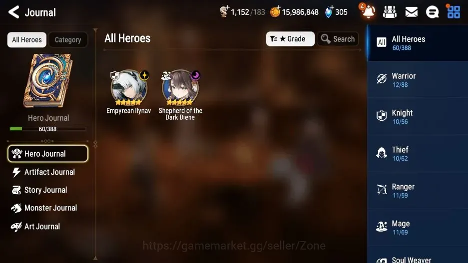 Epic Seven Accounts Starter Global Unverif|Fersh Starter|2 ML(Emp.Ilynav,SD.Diene)|PoH+Bless ON|Stigma 2.8K|Mystic 1