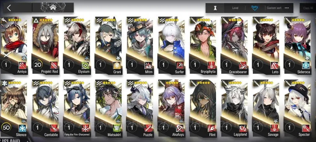 Arknights Accounts High-End Lv 63|189 OP+20 Skin|12,5K Oru+82 Originium|9 Limited+Full Collab 11