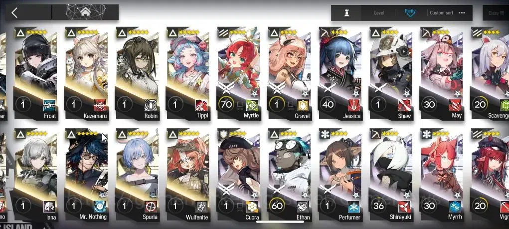 Arknights Accounts High-End Lv 63|189 OP+20 Skin|12,5K Oru+82 Originium|9 Limited+Full Collab 14