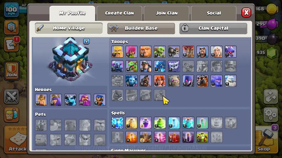 Clash of Clans Accounts TH 13 - BH 6|Limited Skin|LV 100|HH 7|BK 49,AQ 52, image 2