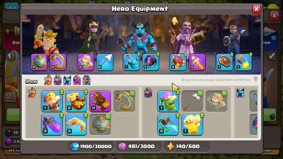 Clash of Clans Accounts TH 13 - BH 6|Limited Skin|LV 100|HH 7|BK 49,AQ 52, image 4